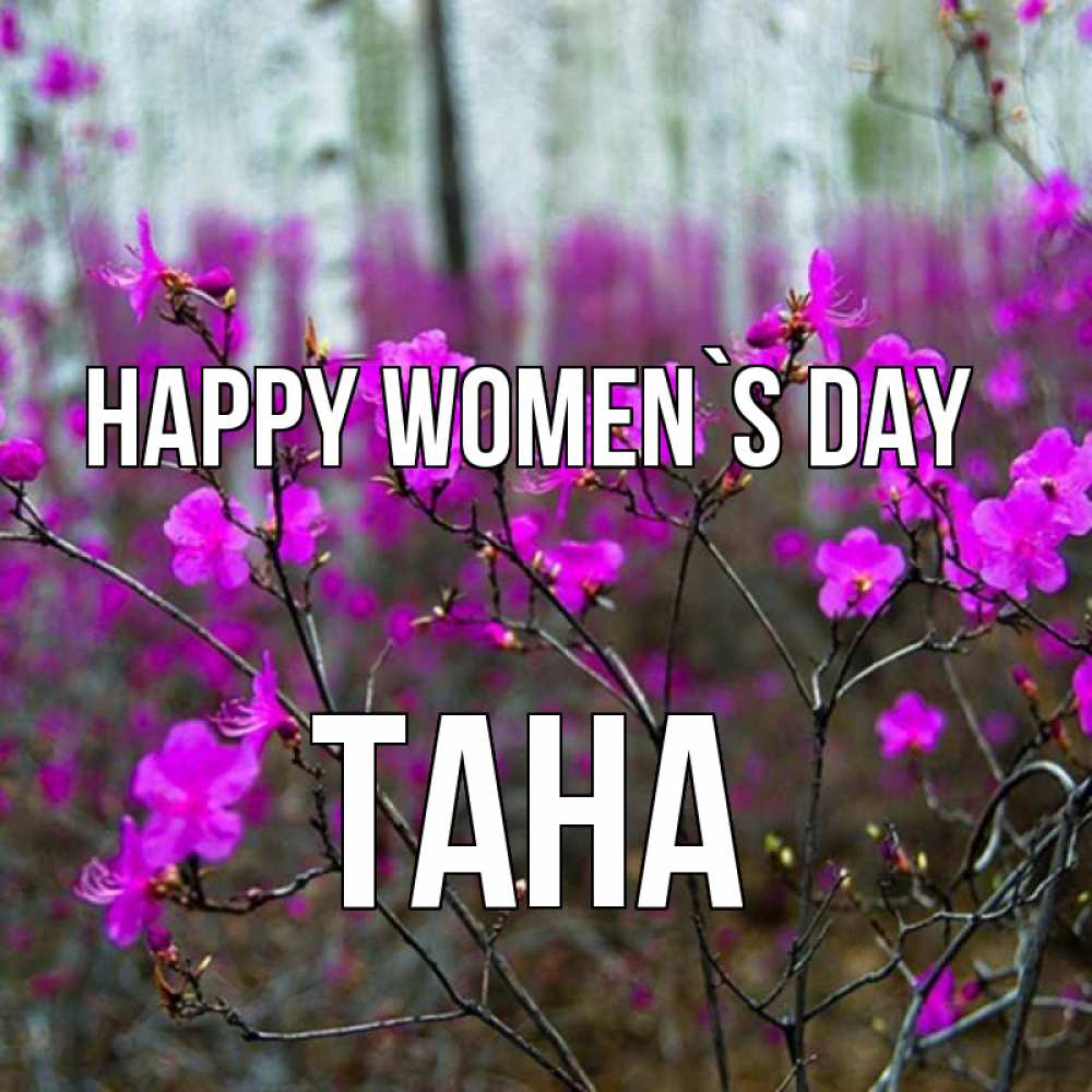 Greetings card с именем, ТАНА happy women`s day дикие цветы Greetings with text for free download 